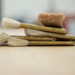A set of paintbrushes